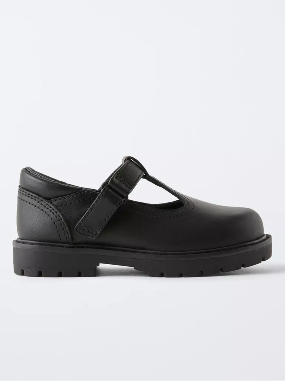 ZARA Girls Black Mary Jane School Shoes 9.5